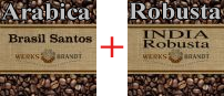 Werksbrandt Kaffeerösterei - Basismischung Arabica + Robusta