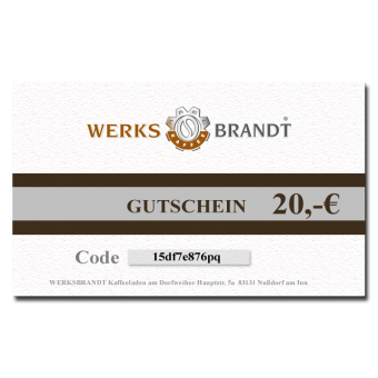 GUTSCHEIN 20,- EURO 