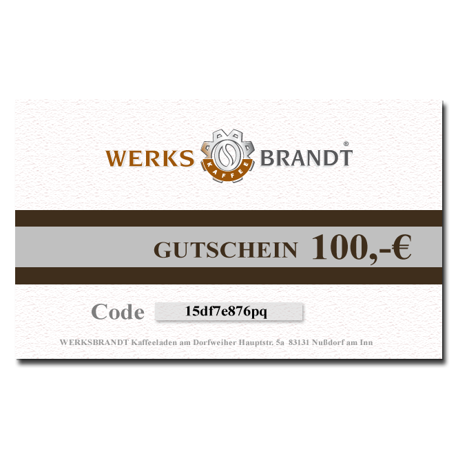 GUTSCHEIN 100,- EURO 